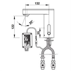 Бесконтактный смеситель Presto SO'O 56210 для раковины - фото 76042