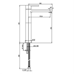 Смеситель для раковины ARENA 92BY205LLBLLMKM - фото 76070