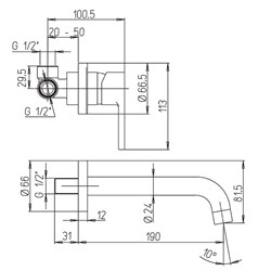 Смеситель для раковины ARENA 92YO208LMKM - фото 76076