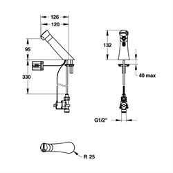 Бесконтактный смеситель Presto Neo 57042 - фото 76113