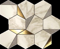 Мозаика MARVEL GOLD HEX GRIS-CALACATTA 25,1x29 - фото 76240