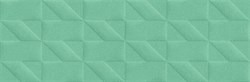 M129 Плитка Outfit Turquoise Struttura Tetris 3D 25x76 - фото 77487