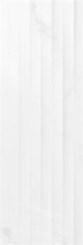 Плитка Elegance рельеф полосы белый 25х75 - фото 79038