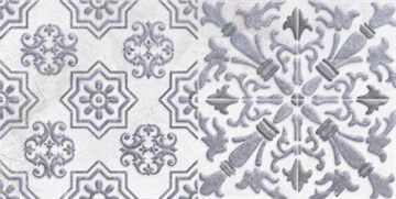 Настенная плитка декор1 Кампанилья 1641-0091 20x40 серый - фото 79524
