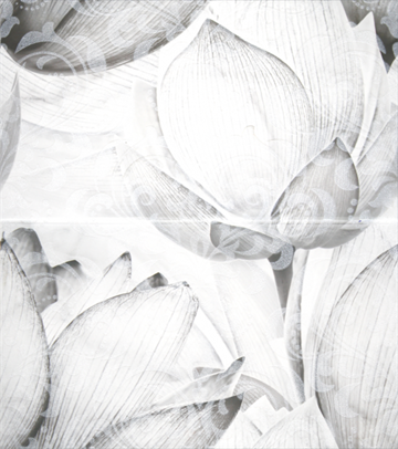 Панно настенное Каррарский Мрамор 1609-0019 50x45 цветы (комплект из 2 шт) - фото 79538