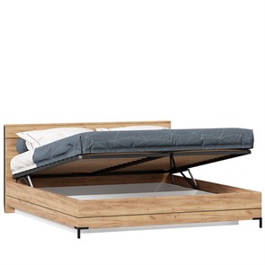 Кровать двуспальная 1800 с подъемным механизмом Норд (Дуб Золотой)