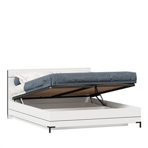 Кровать двуспальная 1600 с подъемным механизмом Норд (Белый/Статуарио)