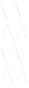 Плитка Cersanit  Vegas рельеф белый 25х75