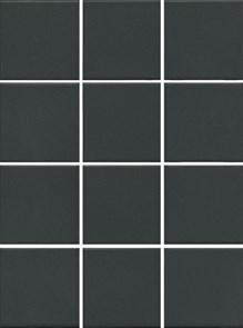 1333 Агуста черный натуральный 9,8х9,8 из 12 частей керамогранит