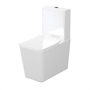 Унитаз-компакт Creto Logan L2 1002-004-WF безободковый с крышкой-сиденьем микролифт, белый
