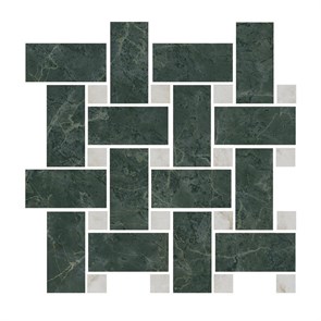 T038/SG6542 Серенада мозаичный зеленый лаппатированный 32x32x0,9 декор