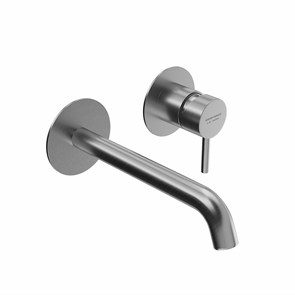 69615XKM.50.050 Смеситель для раковины ETERNA однорычажный, высокий, без донного клапана 3/8, нержавеющая сталь