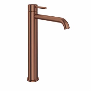 69615XKM.59.067 Смеситель для раковины ETERNA однорычажный, высокий, без дон\клапана 3/8_,  браширов