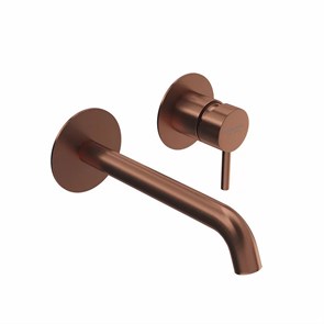 69628EXKM.59.067 Смеситель для раковины ETERNA однорычажный настенный, без донного клапана, браширов