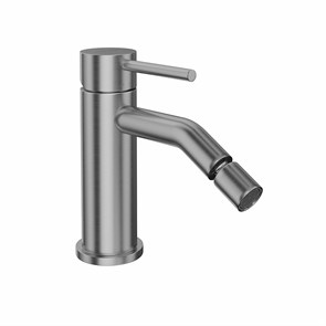 69623XKM.50.050 Смеситель для биде ETERNA однорычажный, c донным клапаном 3/8_, нержавеющая сталь