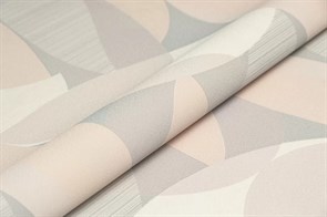 KM8505 Обои виниловые на флизелиновой основе Шафран мотив, бежевый, серый, листья KЕРАМА МАРАЦЦИ