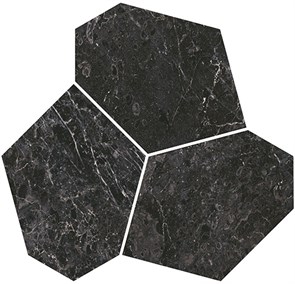 KMD2HID025BR Марсель наборный чёрный глянцевый обрезной 26,5x25,5x0,9 декор