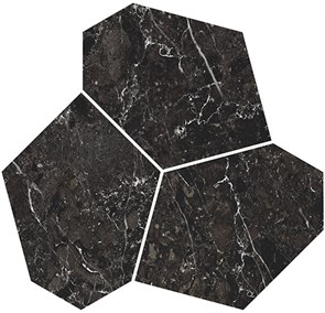 KMD2HID028GR Марсель наборный чёрный матовый обрезной 26,5x25,5x0,9 декор