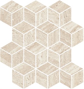 KMD2MSM015BR Про Травертин мозаичный бежевый светлый матовый обрезной 34,5x37x0,9 декор