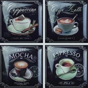Декор керамич. COFFEE DECOS (SET 4 PCS)