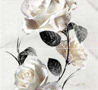 Carrara Белый Цветок (O-CRR-WPG052) панно