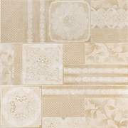 Elite White Inserto Couture Mix 25x75 (3 орнамента)