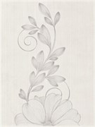 Плитка Stacatto Bianco inserto kwiat 25х33.3