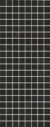 MM7204 Декор Алькала черный мозаичный 20х50