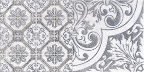 Настенная плитка декор3 Кампанилья 1641-0095 20x40 серый
