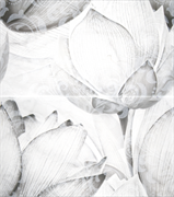 Панно настенное Каррарский Мрамор 1609-0019 50x45 цветы (комплект из 2 шт)