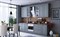 Модульная кухня Мокка (Белый/Дуб фактурный антрацит) - фото 109591