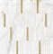 Мозаика Marazzi  Allmarble Wall Golden White Mosaico Barcode Lux 40х40 - фото 113584