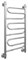 Полотенцесушитель водяной Сунержа Элегия 80х40,вертикальное подключение - фото 113963