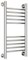 Полотенцесушитель водяной Сунержа Богема+ 60 x 30 см, 00-0220-6030, прямые перемычки, хром - фото 114208