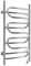 Полотенцесушитель электрический Сунержа Иллюзия 95 x 50 см, 00-0545-9550, ТЭН справа, хром - фото 114233