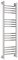 Полотенцесушитель водяной Сунержа Богема+ 100 x 30 см, 00-0220-1030, прямые перемычки, хром - фото 114264