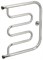 Полотенцесушитель водяной Сунержа Лира 50 x 50 см, 00-0011-5050, хром - фото 114424