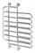 Полотенцесушитель водяной Сунержа Шарм 100 x 70 см, 00-0111-1070, хром - фото 114509