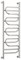 Полотенцесушитель водяной Сунержа Иллюзия+ 120 х 50 см, 00-0210-1250, хром - фото 114525