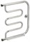 Полотенцесушитель водяной Сунержа Лира 50 x 50 см, с 2-мя полками, 00-0012-5050, хром - фото 114545
