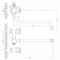 Смеситель Decoroom DR45 для ванны, DR45045R - фото 117242 Смеситель Decoroom DR45 для ванны, DR45045R - фото 117242