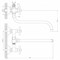 Смеситель Decoroom DR46 для ванны, DR46045-White - фото 117246 Смеситель Decoroom DR46 для ванны, DR46045-White - фото 117246