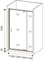 Душевая дверь в нишу GOOD DOOR Orion WTW-PD-110-C-CH - фото 121898
