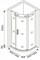 Душевой уголок GOOD DOOR Galaxy R-90-C-CH - фото 122116 Душевой уголок GOOD DOOR Galaxy R-90-C-CH - фото 122116