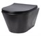 Унитаз подвесной безободковый Creto Logan L3 черный матовый 1003-002-L3BlMat - фото 130649