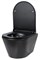 Унитаз подвесной безободковый Creto Logan L3 черный матовый 1003-002-L3BlMat - фото 130650