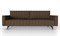 Хьюго-2 Диван прямой трёхместный (Темно-коричневый, ткань RICO FLEX 112) - фото 131518