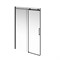 CT.140.1/2.SD.BLK.M Душевая дверь CRISTALLO, раздвижная с функцией soft close, 140х210, матовый черный - фото 142020