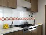DELI Плитка Настенная белая рифлёная RW 27,5x40 - фото 26046 DELI Плитка Настенная белая рифлёная RW 27,5x40 - фото 26046