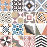 Декор Metro Patchwork Colours 7,5х15 - фото 53236